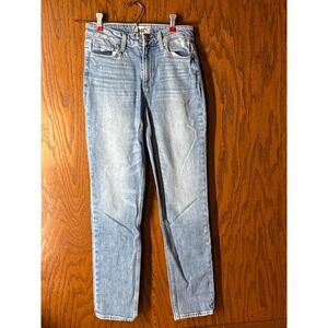 PAIGE Hoxton Slim Jeans Women’s Size 25 Light Wash High Rise Distressed Skinny